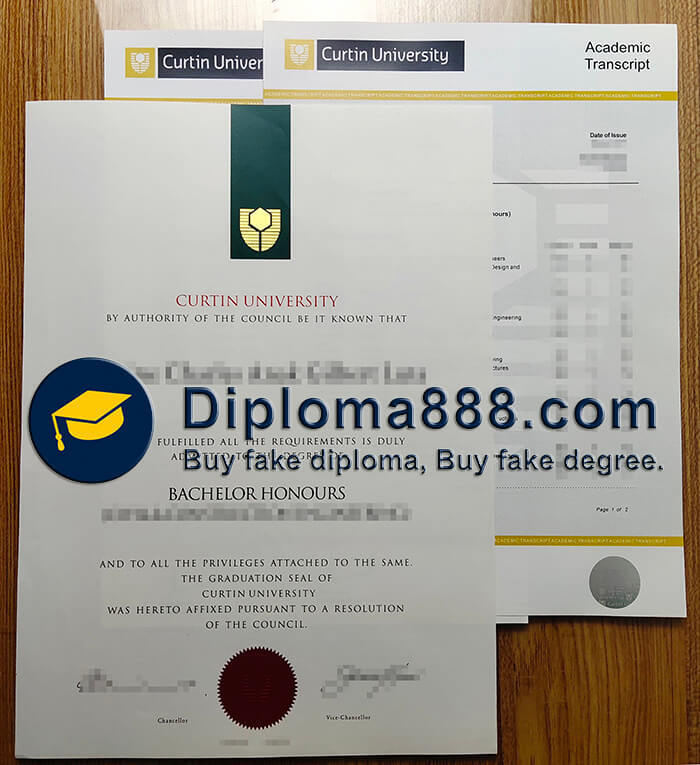 buy fake Curtin University degree