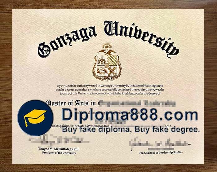 buy fake Gonzaga University degree