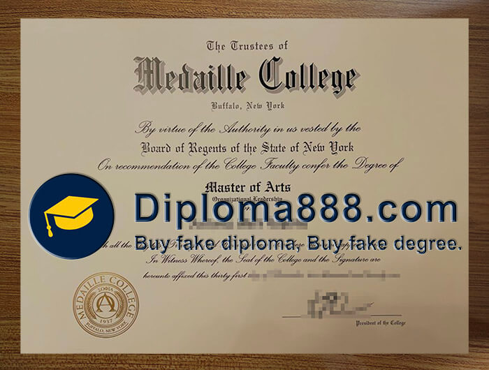 buy fake Medaille College degree