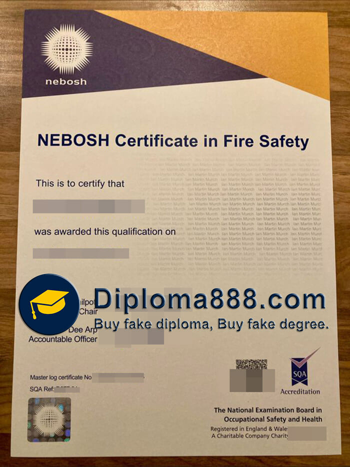 buy fake NEBOSH Certificate in Fire Safety