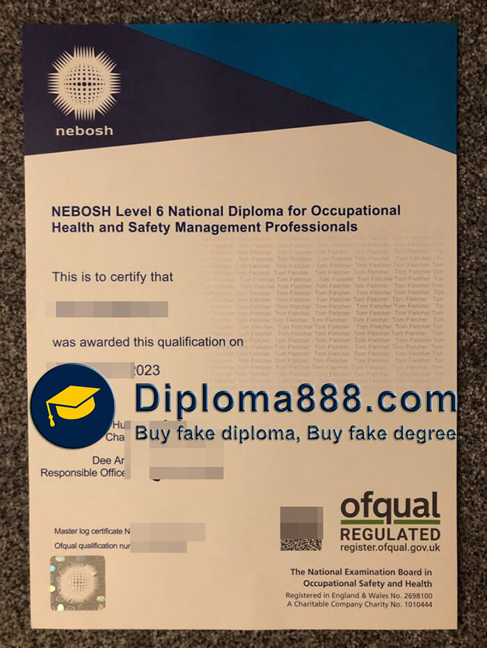 buy fake NEBOSH General Certificate online