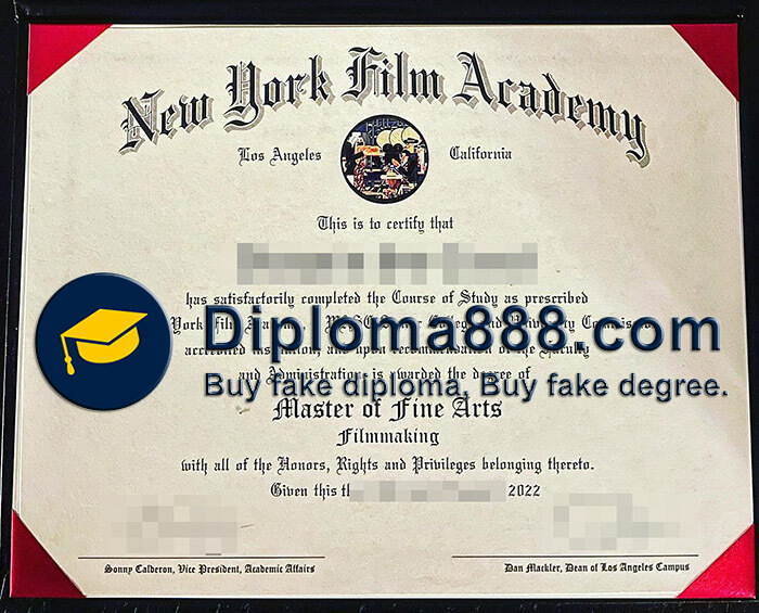 buy fake New York Film Academy degree