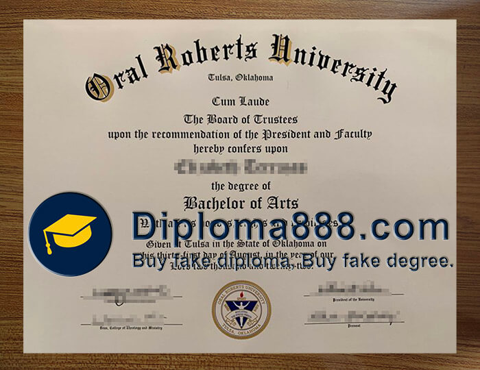 buy fake Oral Roberts University degree