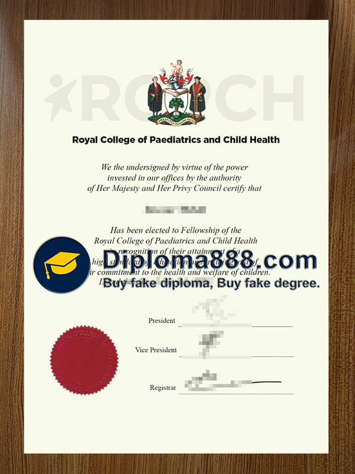 buy fake Royal College of Paediatrics and Child Health diploma