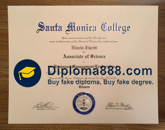 phony Santa Monica College degree