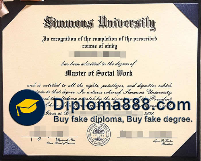 buy fake Simmons University degree