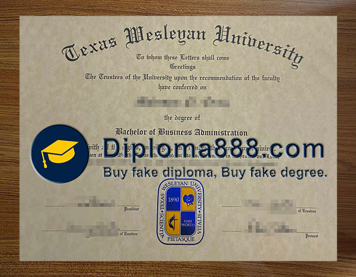 fake Texas Wesleyan University degree