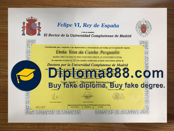 buy fake Universidad Complutense de Madrid degree
