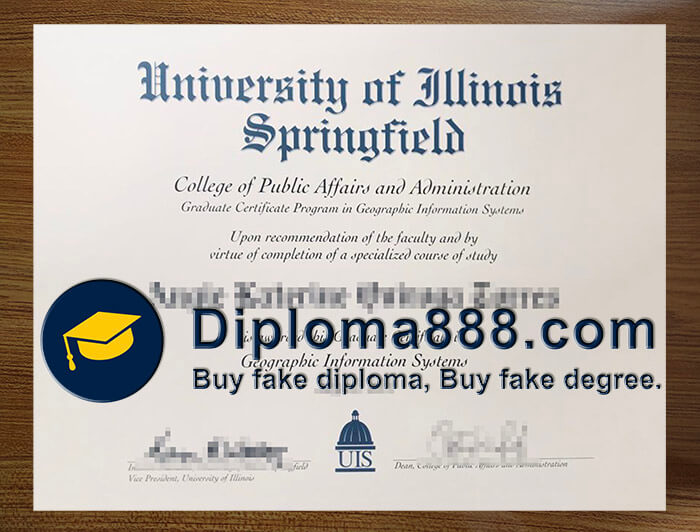 buy fake University of Illinois Springfield degree