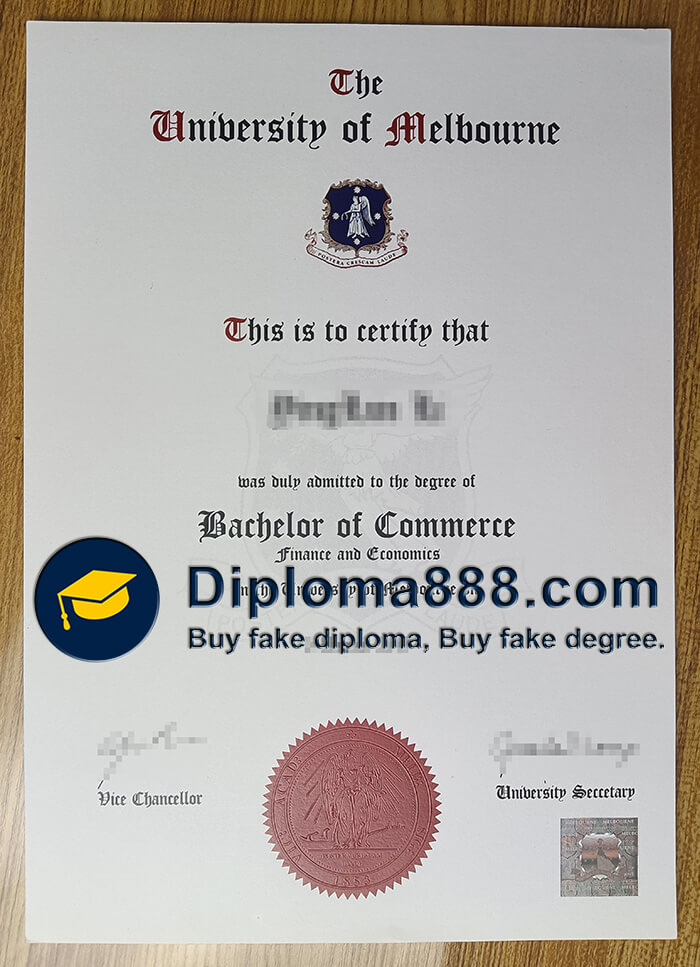 buy fake University of Melbourne degree