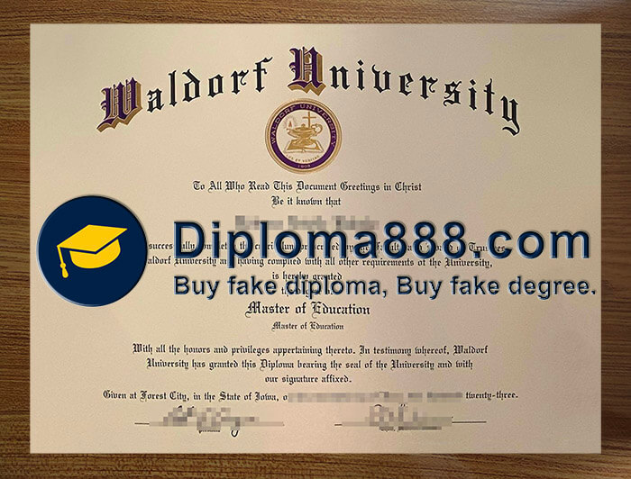 buy fake Waldorf University diploma