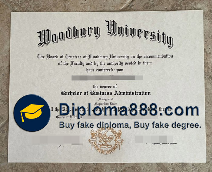 buy fake Woodbury University degree