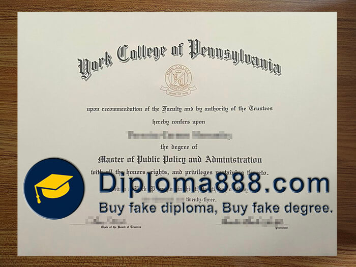 buy fake York College of Pennsylvania diploma