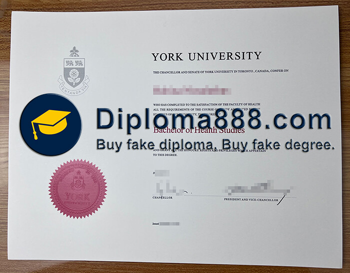 buy fake York University degree