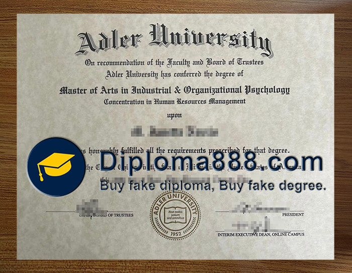 buy fake Adler University degree