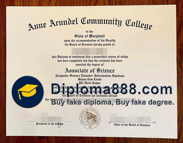 buy fake Anne Arundel Community College degree