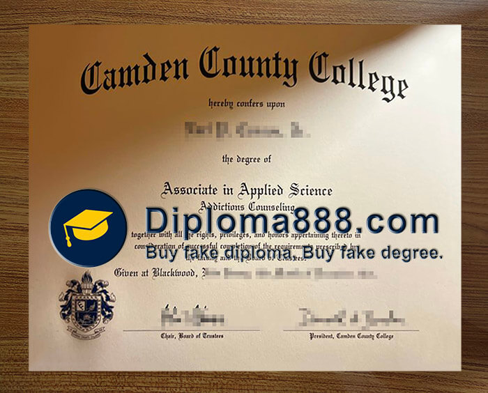 buy fake Camden County College degree