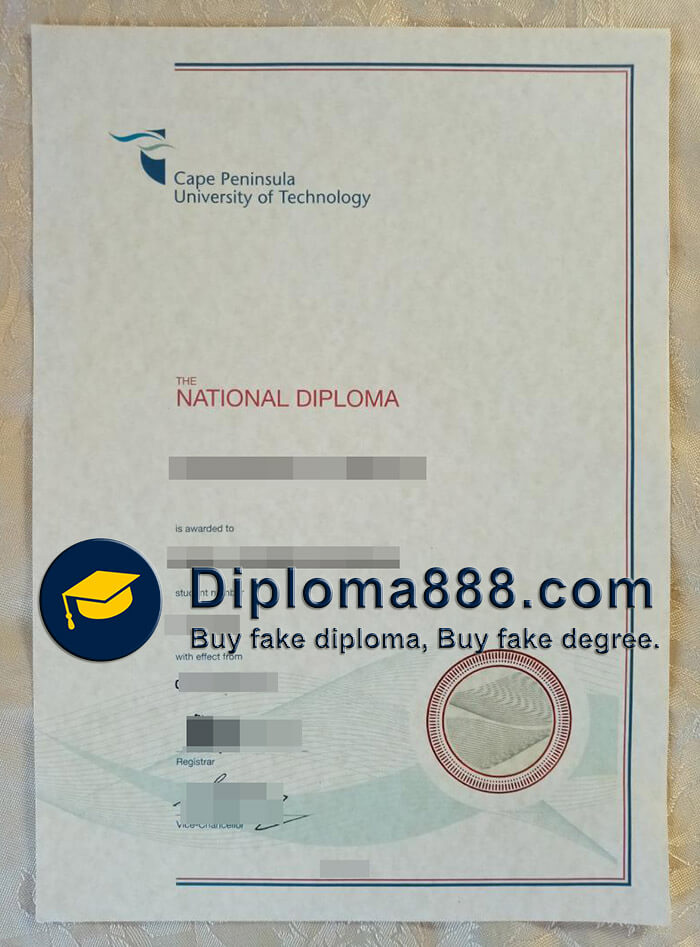 buy fake Cape Peninsula University of Technology degree
