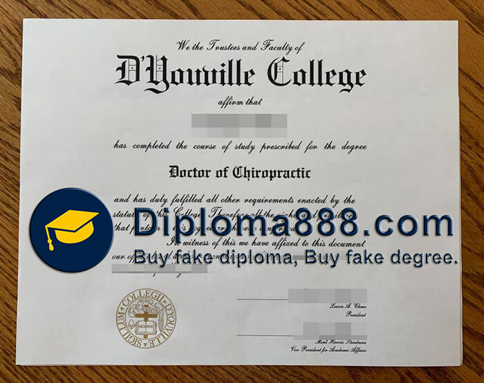 buy fake D'Youville College degree