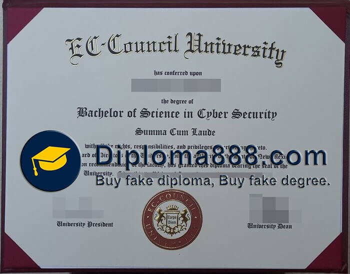 fake EC Council University degree