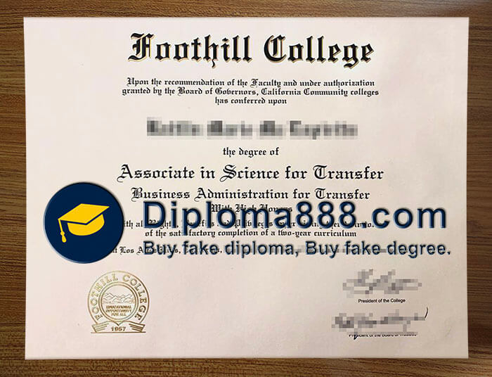 buy fake Foothill College degree
