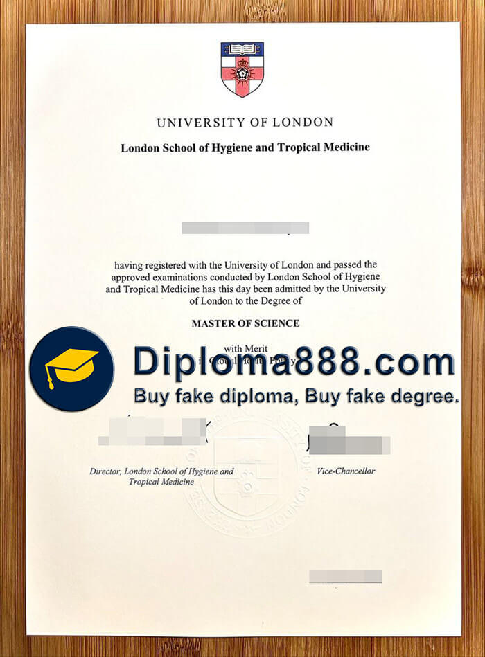 fake London School of Hygiene and Tropical Medicine degree