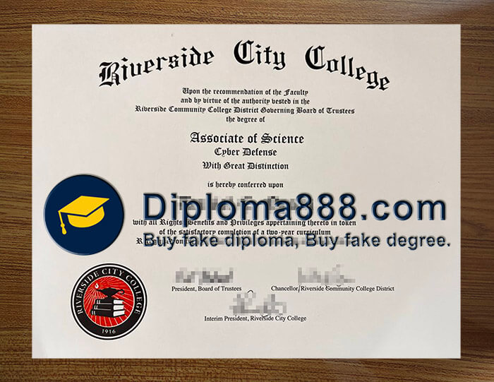 fake Riverside City College diploma