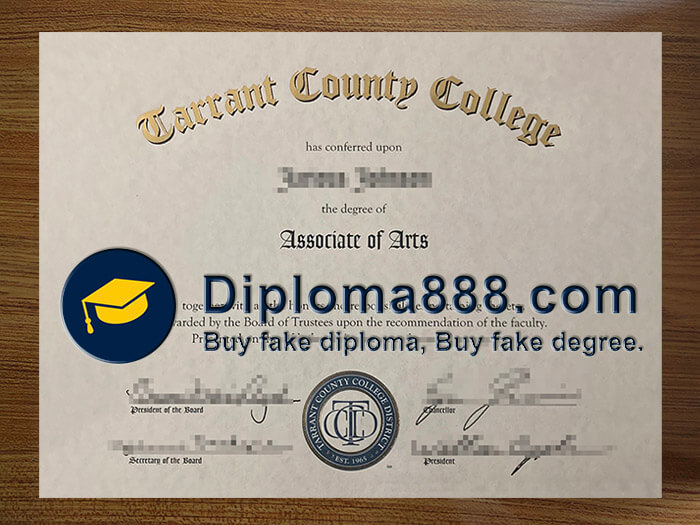 Get a fake Tarrant County College degree