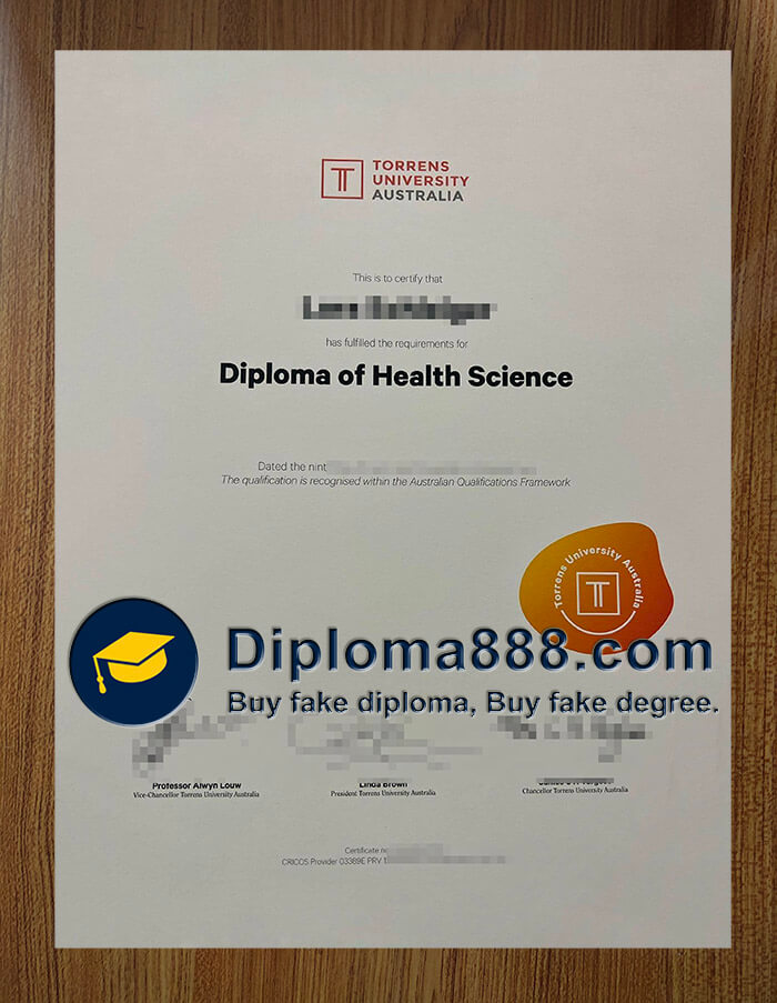 buy fake Torrens University Australia degree