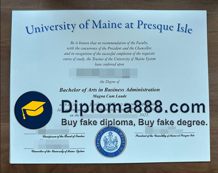 buy fake University of Maine at Presque Isle degree