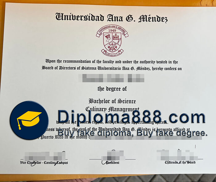 order fake Universidad Ana G. Méndez diploma