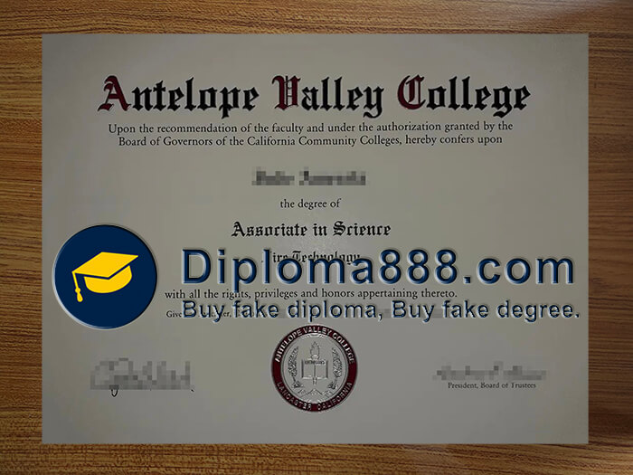 buy fake Antelope Valley College diploma