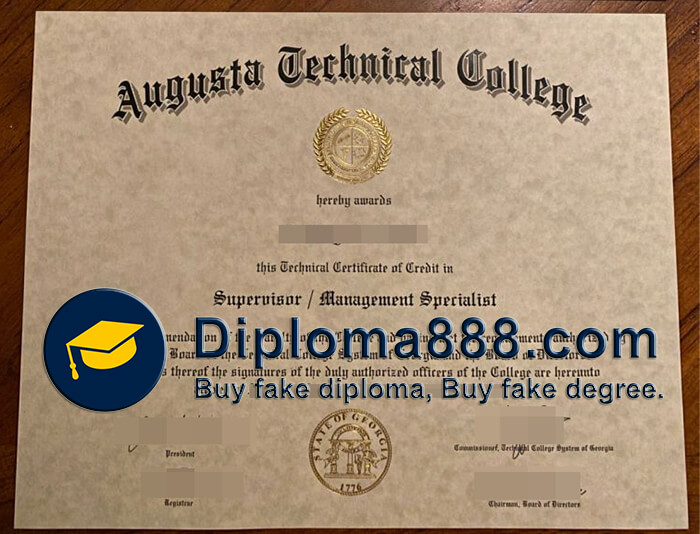 buy fake Augusta Technical College degree