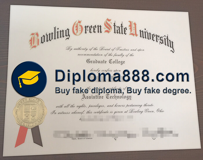 buy fake Bowling Green State University diploma