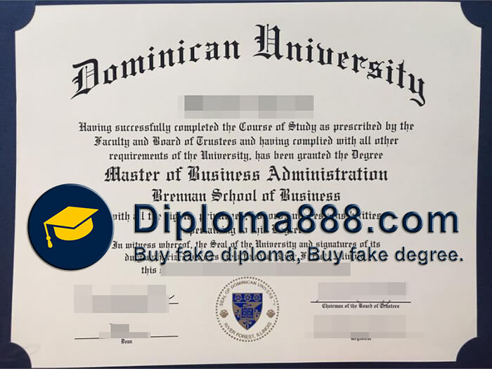 buy fake Dominican University degree