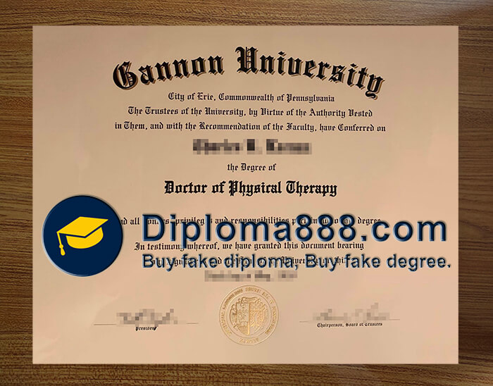 buy fake Gannon University degree