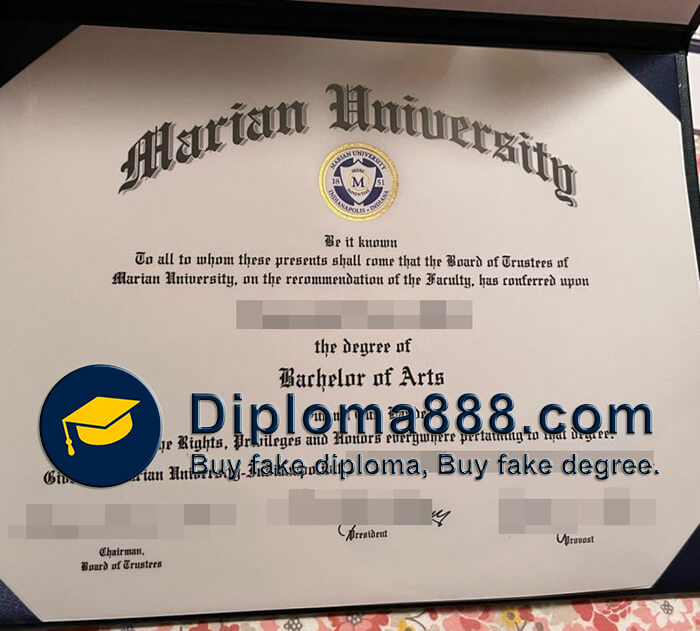 buy fake Marian University diploma