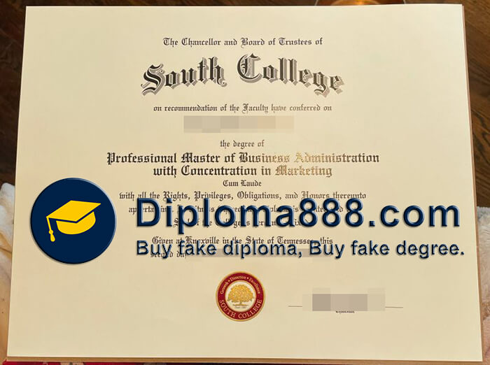 buy fake South College degree