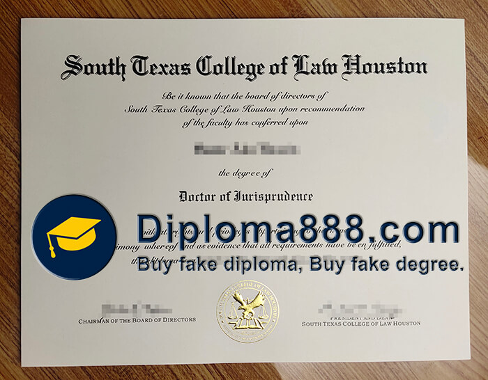 buy fake South Texas College of Law Houston degree