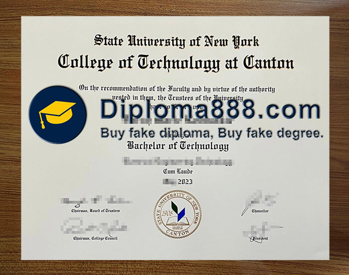 buy fake State University of New York at Canton degree