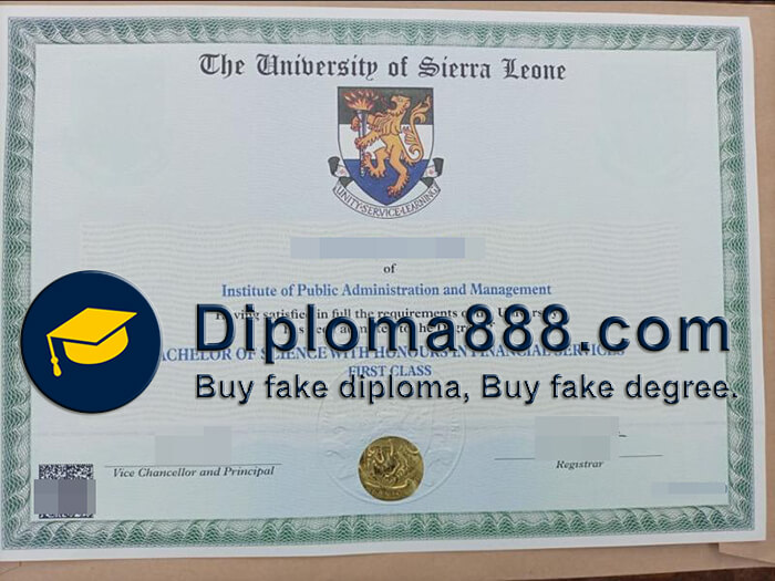 buy fake University of Sierra Leone degree
