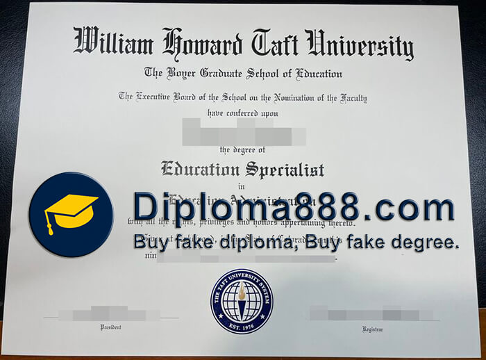 buy fake William Howard Taft University degree