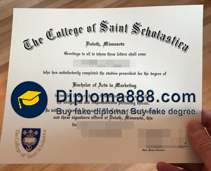 buy fake College of Saint Scholastica diploma