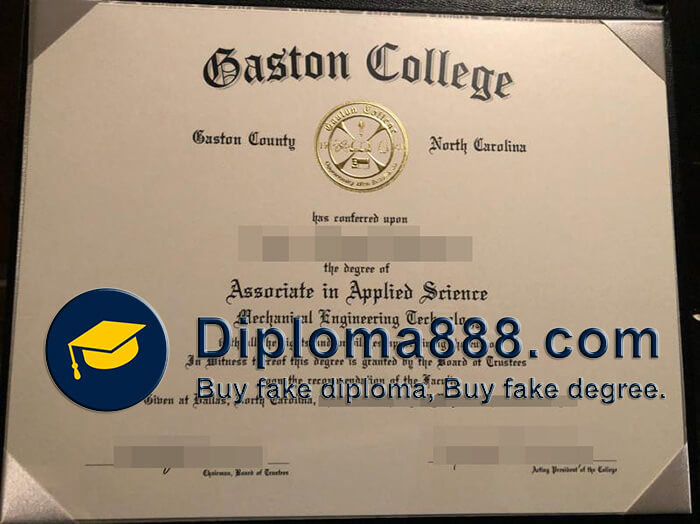 buy fake Gaston College degree