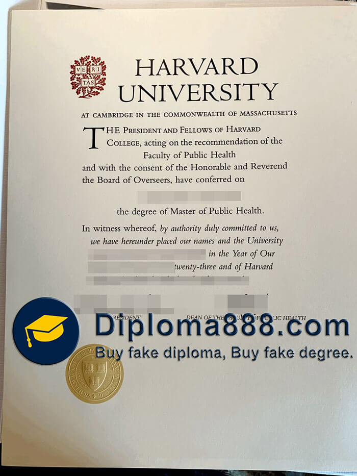 Get a fake Harvard University diploma
