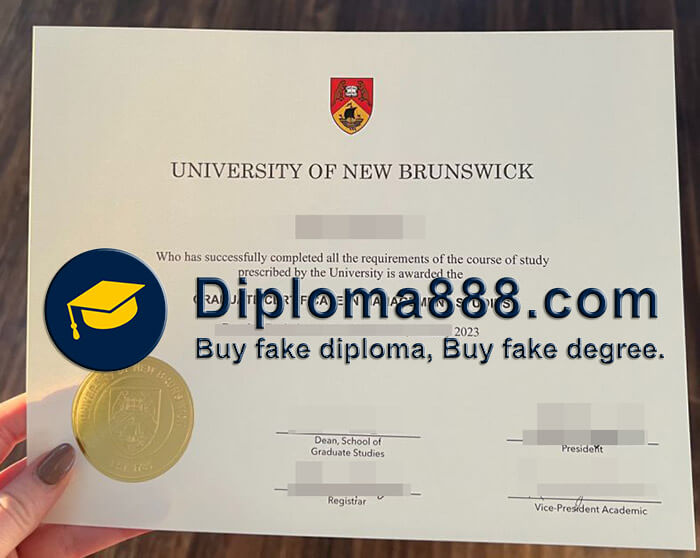 buy fake University of New Brunswick degree