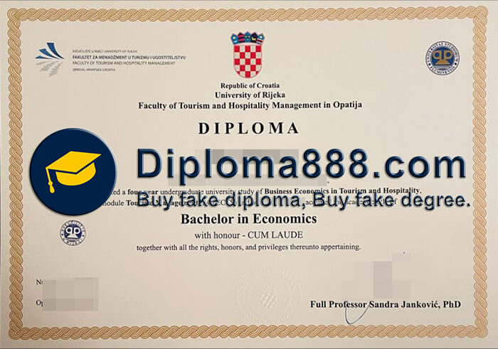 buy fake University of Rijeka degree