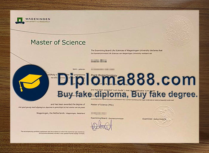buy fake Wageningen University Research degree