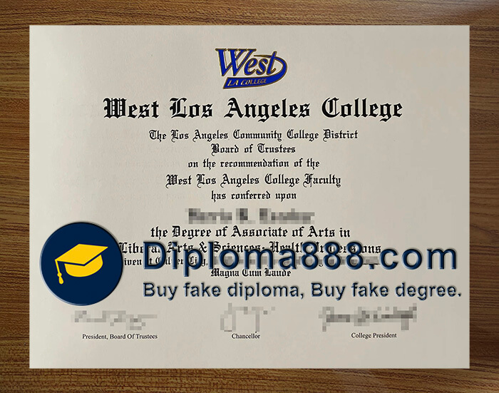 buy fake West Los Angeles College degree