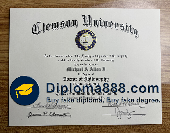buy Clemson University degree